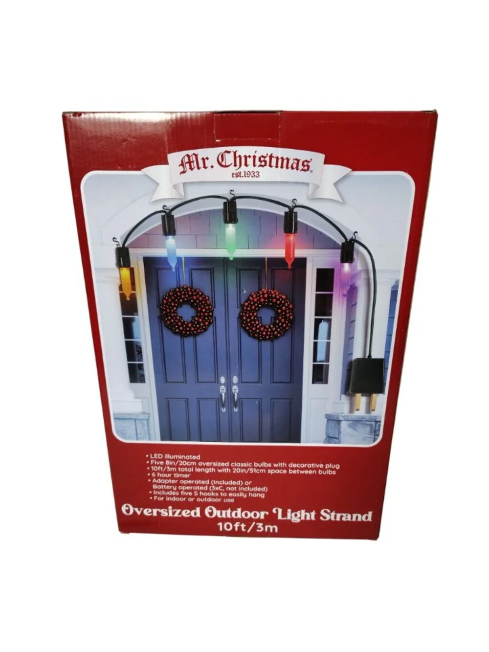 Mr. Christmas Oversized Outdoor Light Strand 10ft/3m